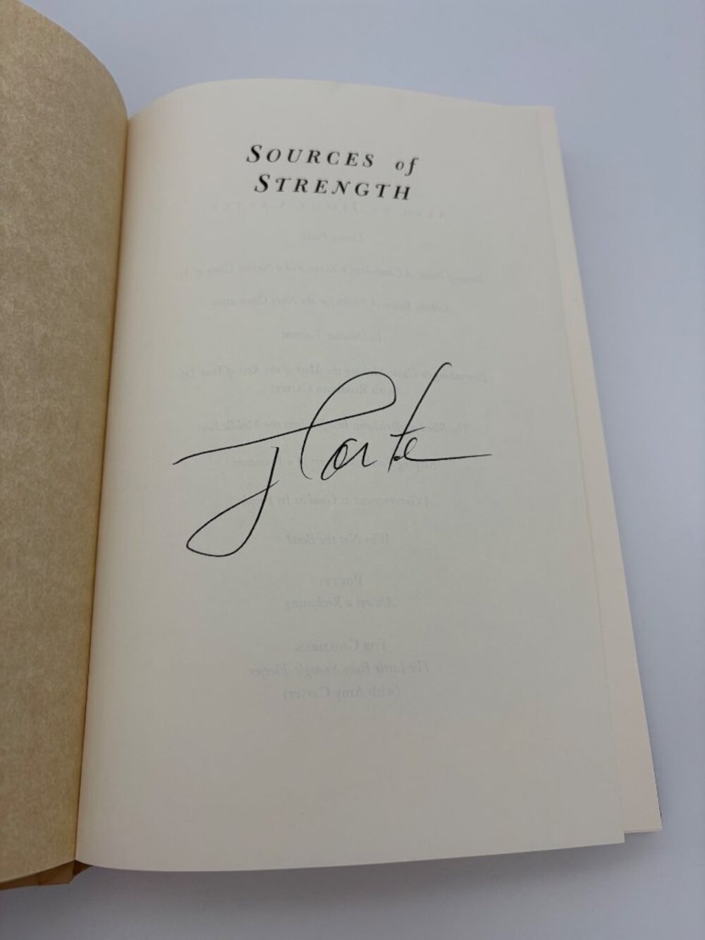 1997 Jimmy Carter Signed Sources of Strength First Edition First Print Hardcover - Picture 2 of 9